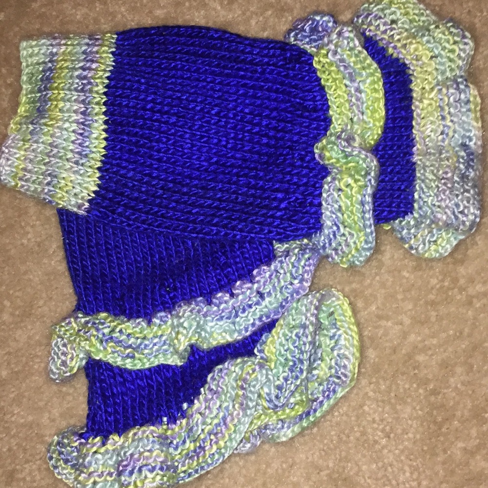 Handmade Leg Warmers 100% Silk Yarn Dance OOAK